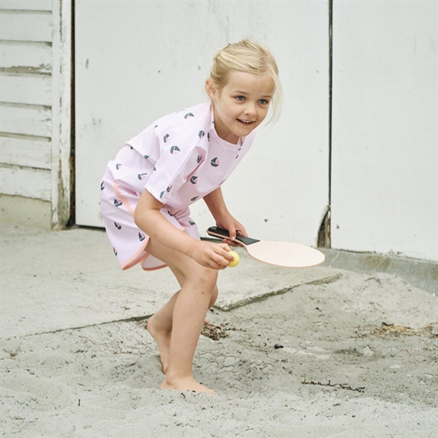 Petit Crabe Rose Boat Luna Swim Shirt