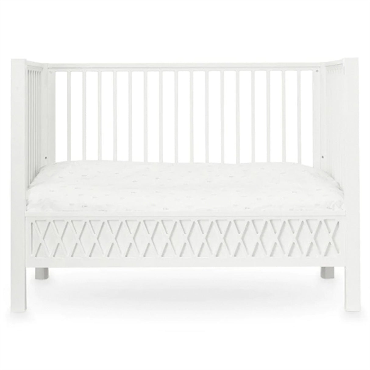 Cam Cam Copenhagen Harlequin Baby Bed White 4