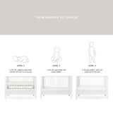 Cam Cam Copenhagen Harlequin Baby Bed White 3