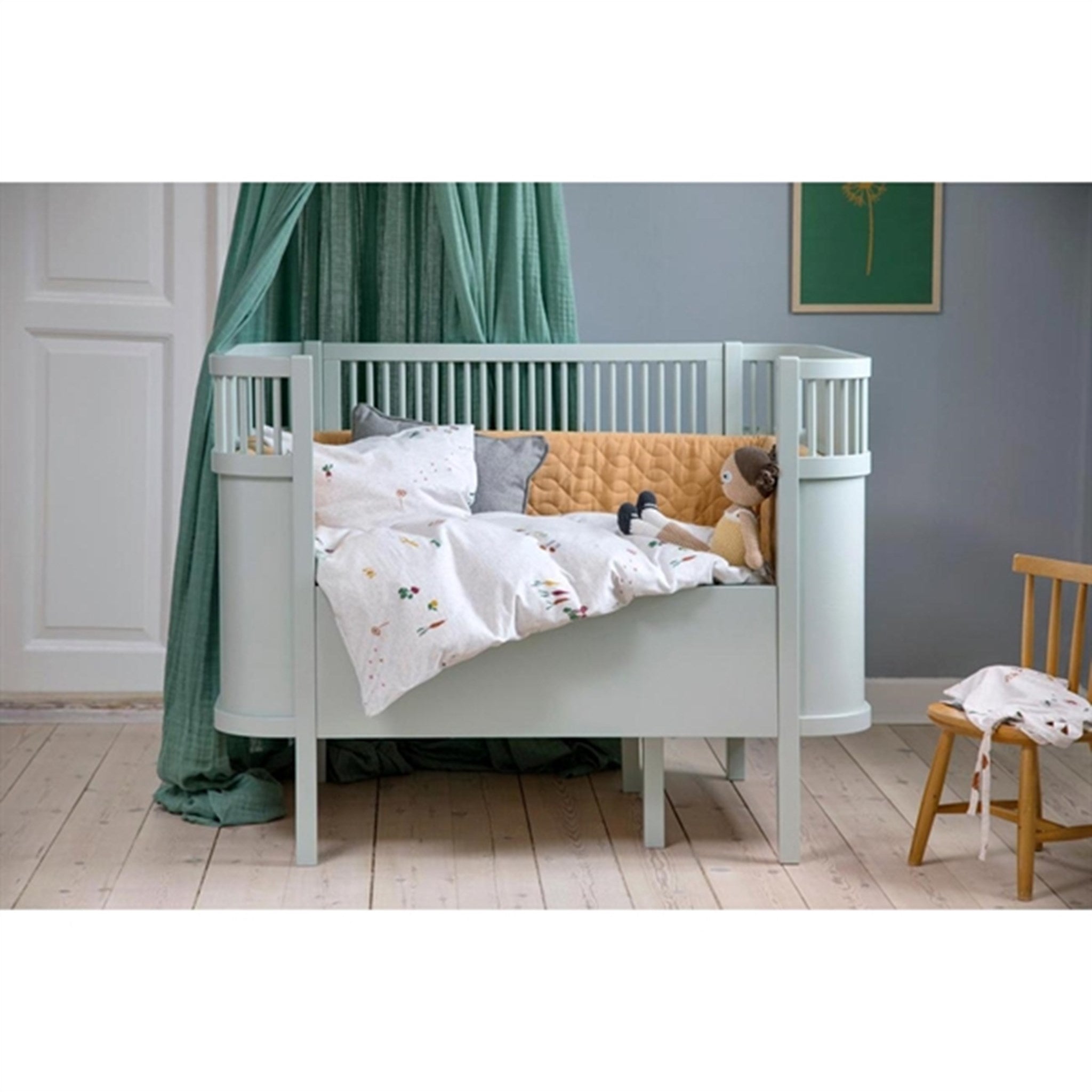 Sebra Bed Baby & Junior Classic Grey 3