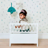 Cam Cam Copenhagen Harlequin Kids Storage Bench White