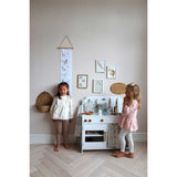 Cam Cam Copenhagen Play Kitchen White/Pressed Leaves Rose 3