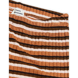 Mads Nørgaard Stripe Lala Leggings Stripe Pecan Brown