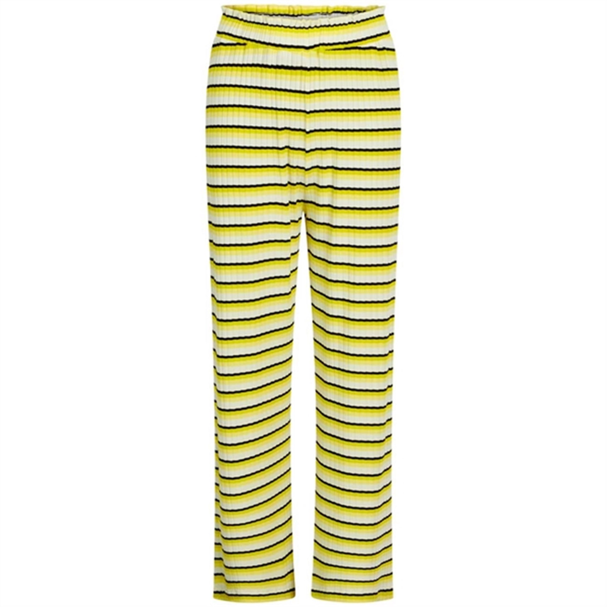 Mads Nørgaard Stripe Papina Pants Stripe Snowwhite