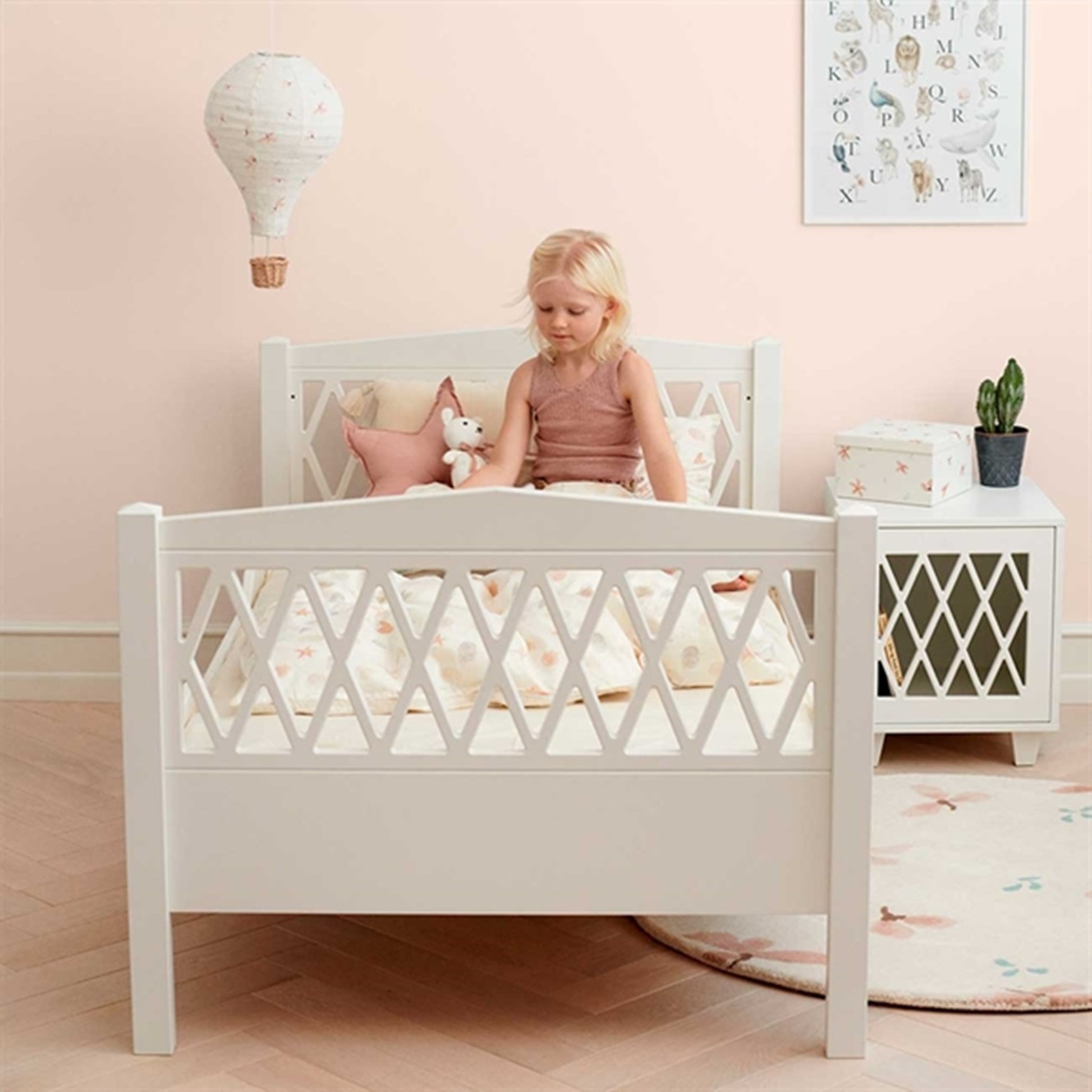 Cam Cam Copenhagen Harlequin Bedside Table White