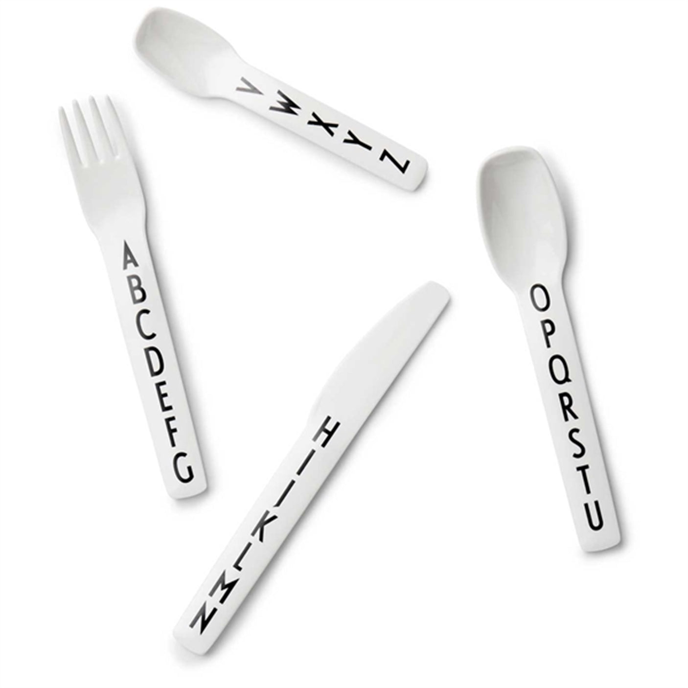 Design Letters ABC Cutlery White