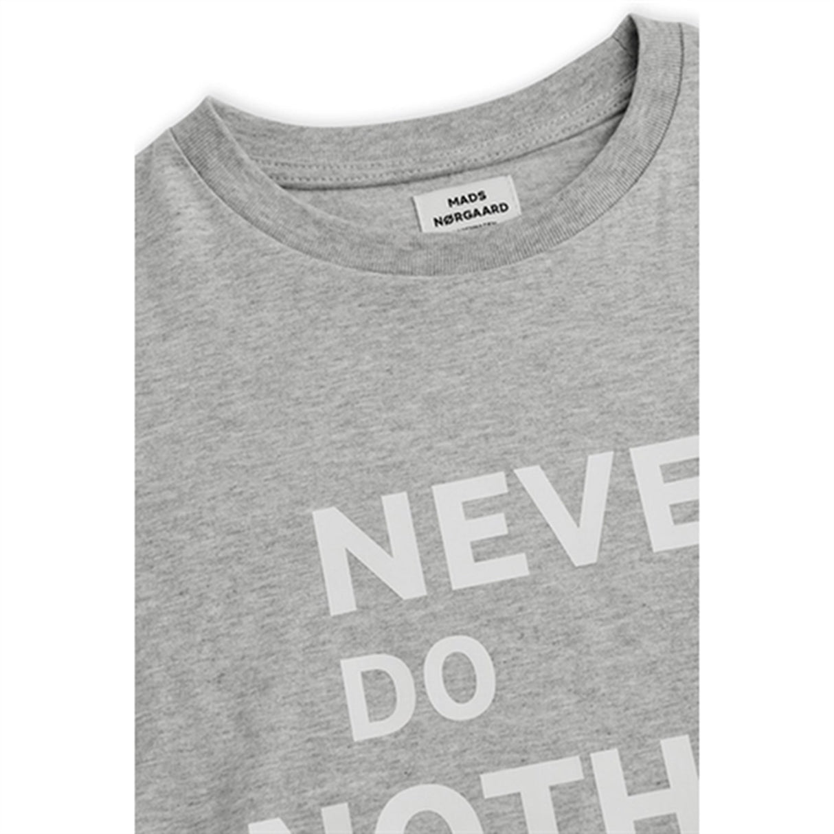 Mads Nørgaard NDN Thorlino T-Shirt Light Grey Melange