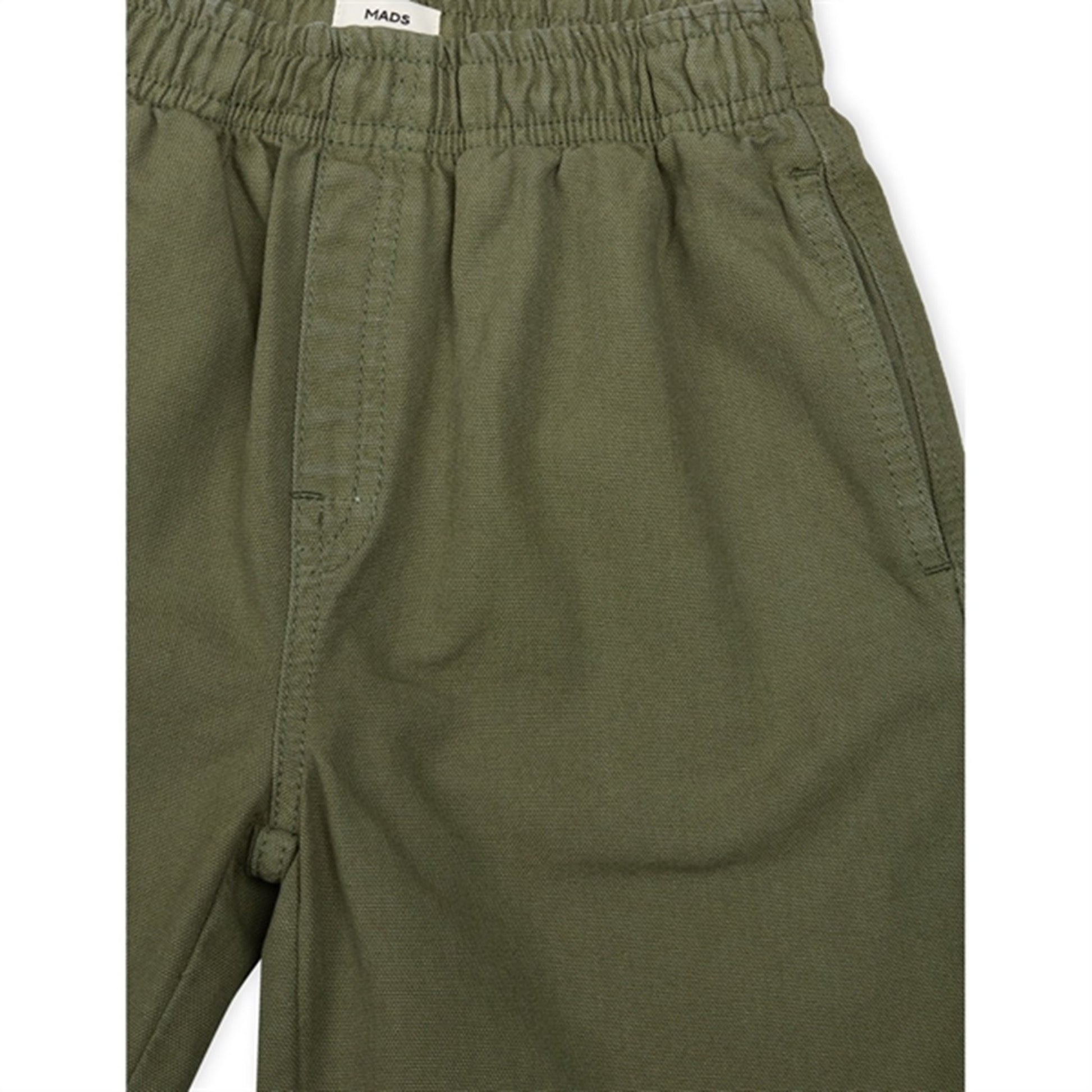Mads Nørgaard Dyed Canvas Seano Shorts Olivine