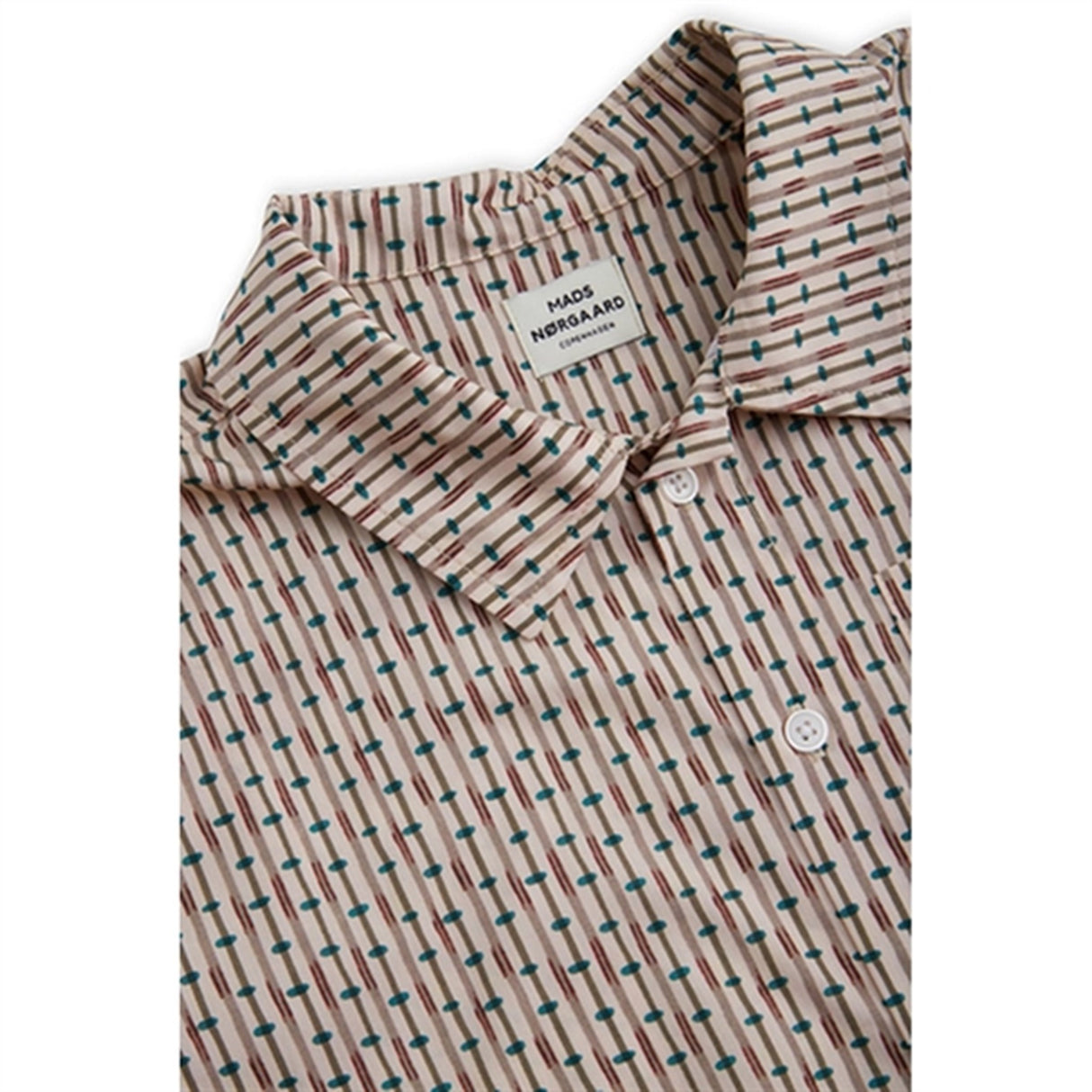 Mads Nørgaard AOP Poplin Skully Shirt Rainy Day