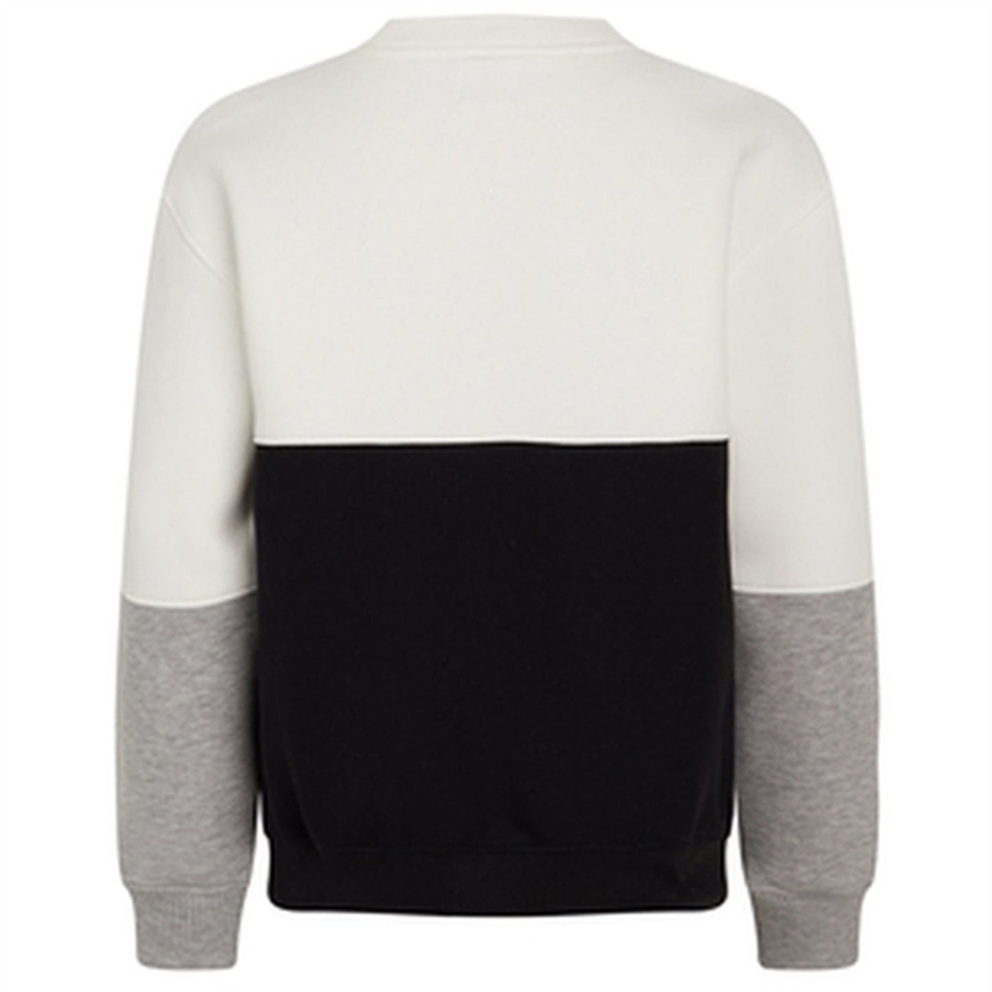 Mads Nørgaard Standard Sonar Block Sweatshirt Black/Marshmallow/Grey Melange