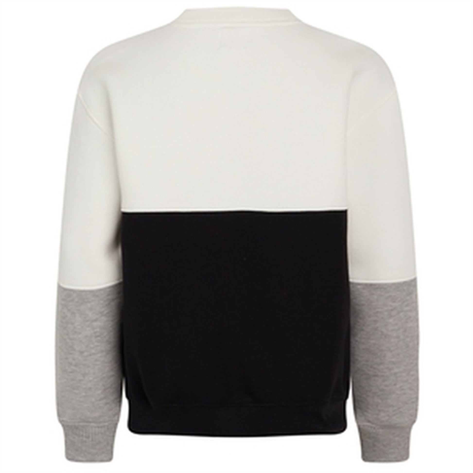 Mads Nørgaard Standard Sonar Block Sweatshirt Black/Marshmallow/Grey Melange