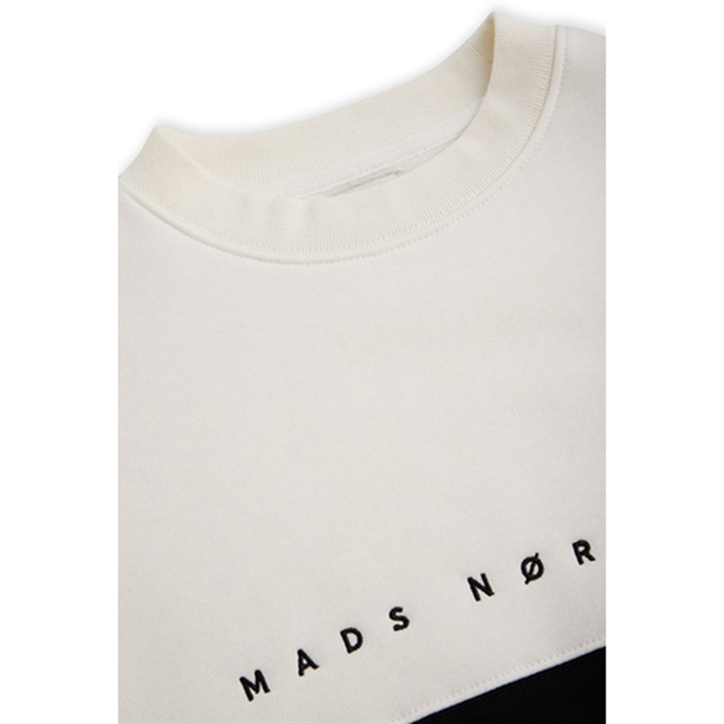 Mads Nørgaard Standard Sonar Block Sweatshirt Black/Marshmallow/Grey Melange