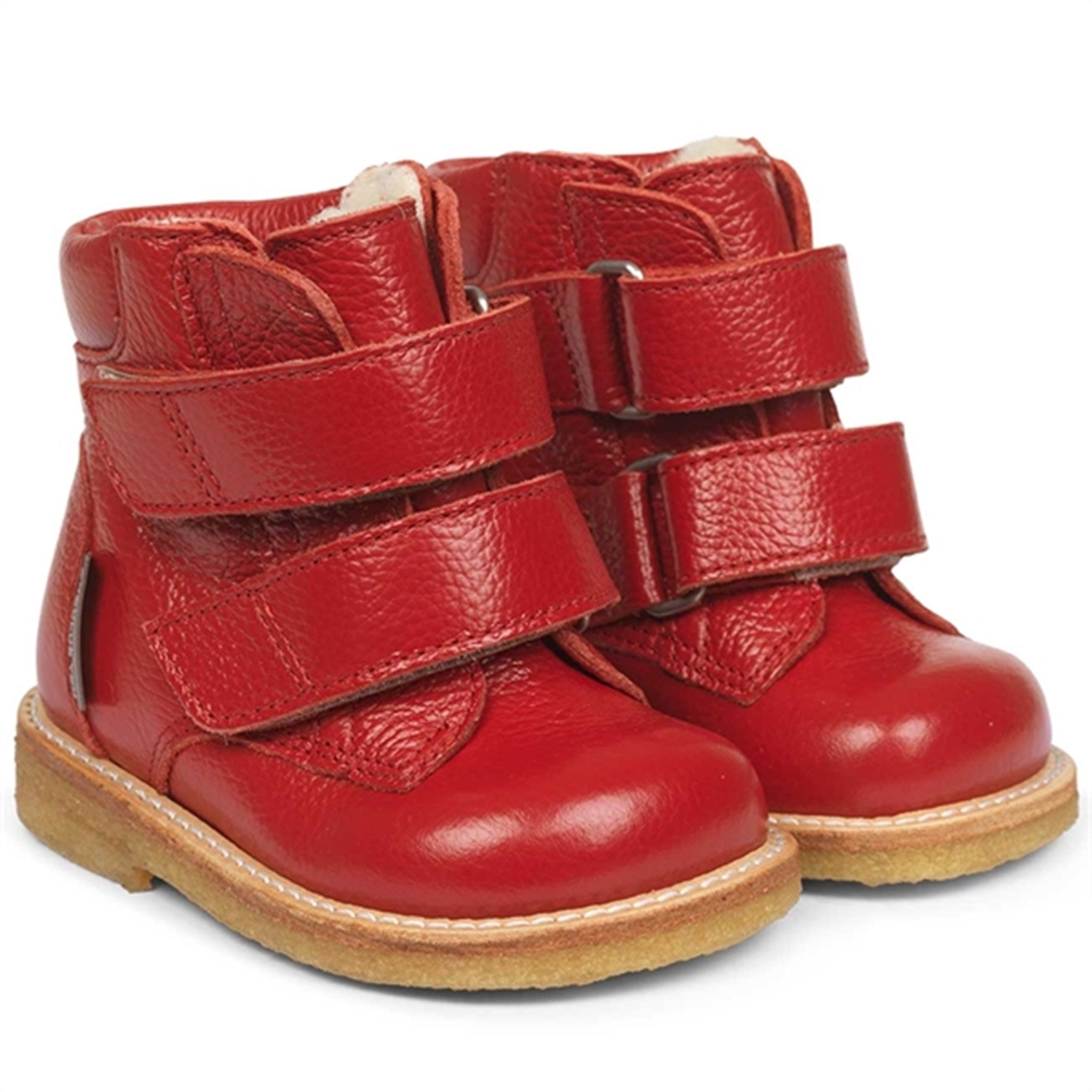 Angulus Beginner Tex Boots w. Velcro Dark Red 2025-101-2568