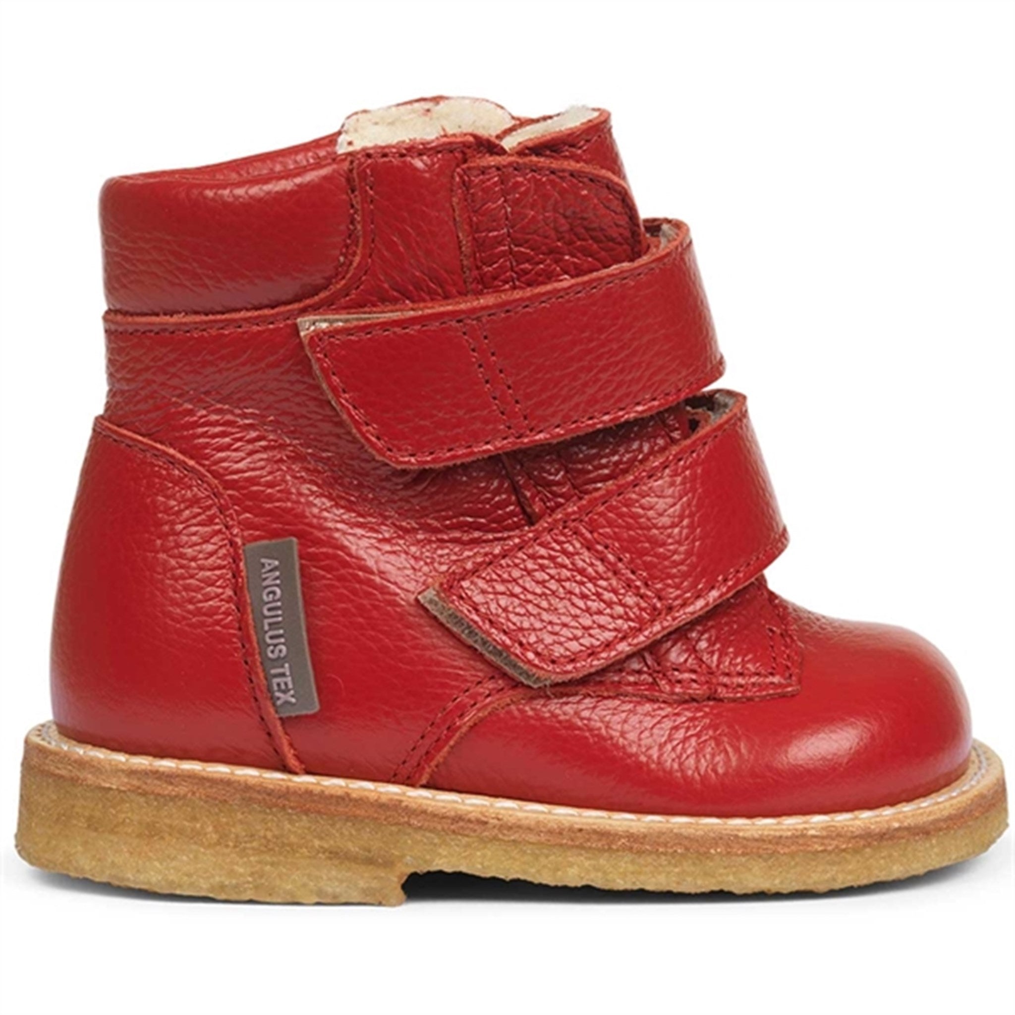Angulus Beginner Tex Boots w. Velcro Dark Red 2025-101-2568 3