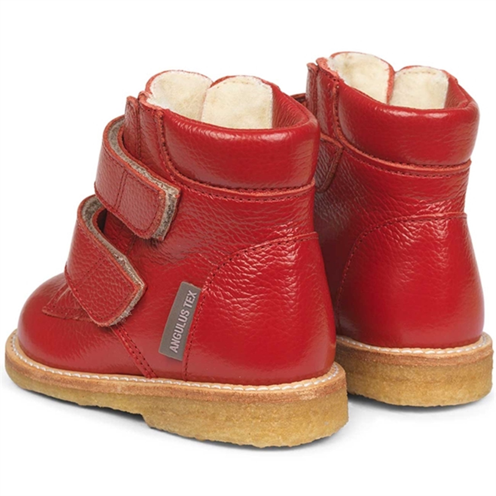 Angulus Beginner Tex Boots w. Velcro Dark Red 2025-101-2568 2