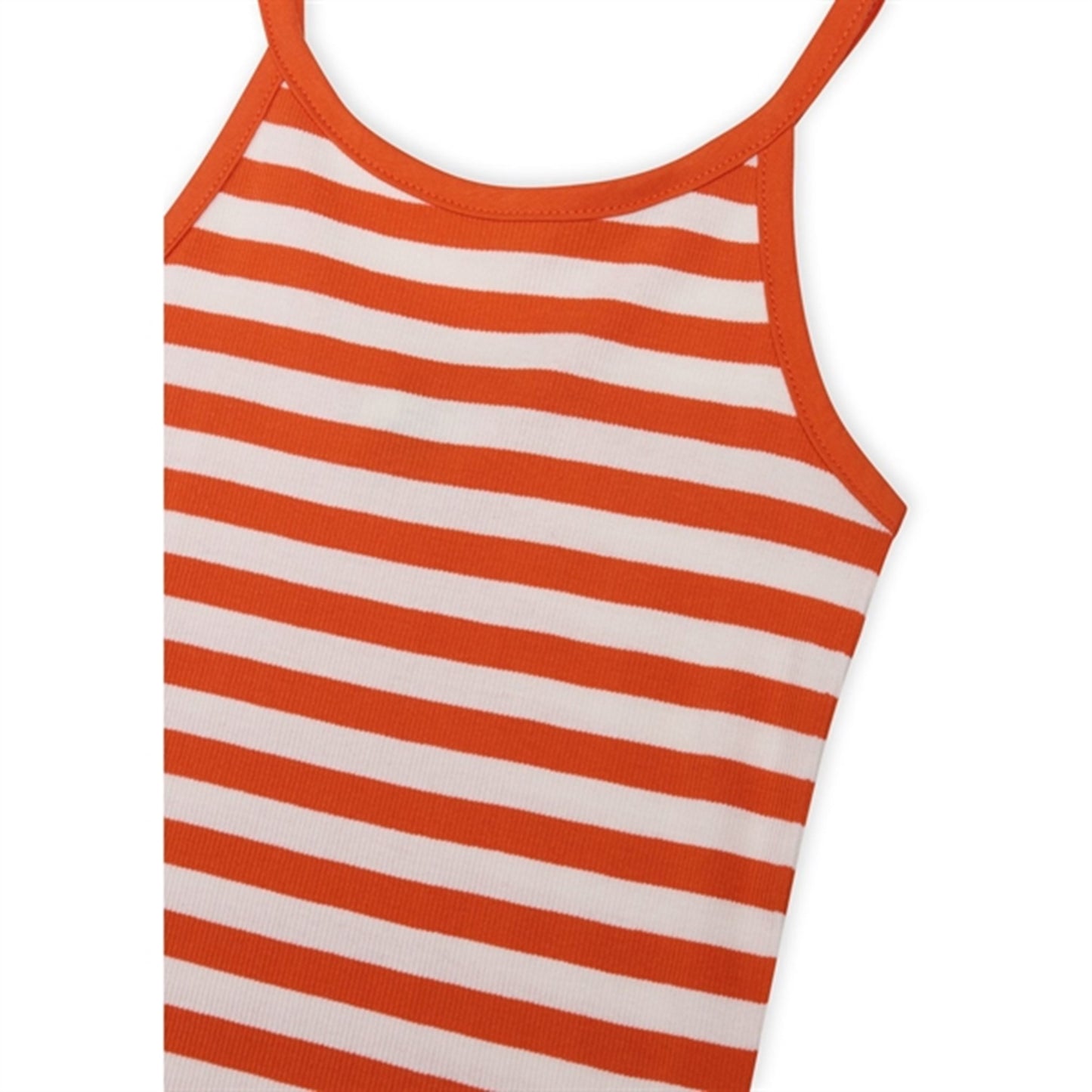 Mads Nørgaard 2x2 Cotton Stripe Trilina Top Puffin's Bill/Cloud Dancer