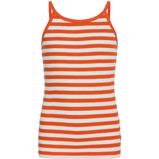 Mads Nørgaard 2x2 Cotton Stripe Trilina Top Puffin's Bill/Cloud Dancer