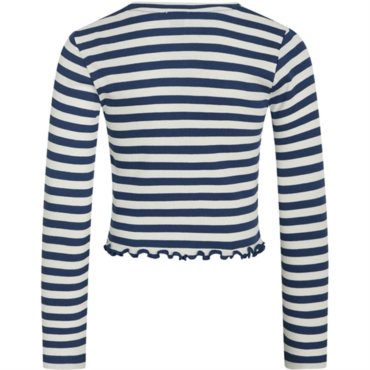 Mads Nørgaard 2x2 Cotton Stripe Tirina Blouse Estate Blue/Cloud Dancer