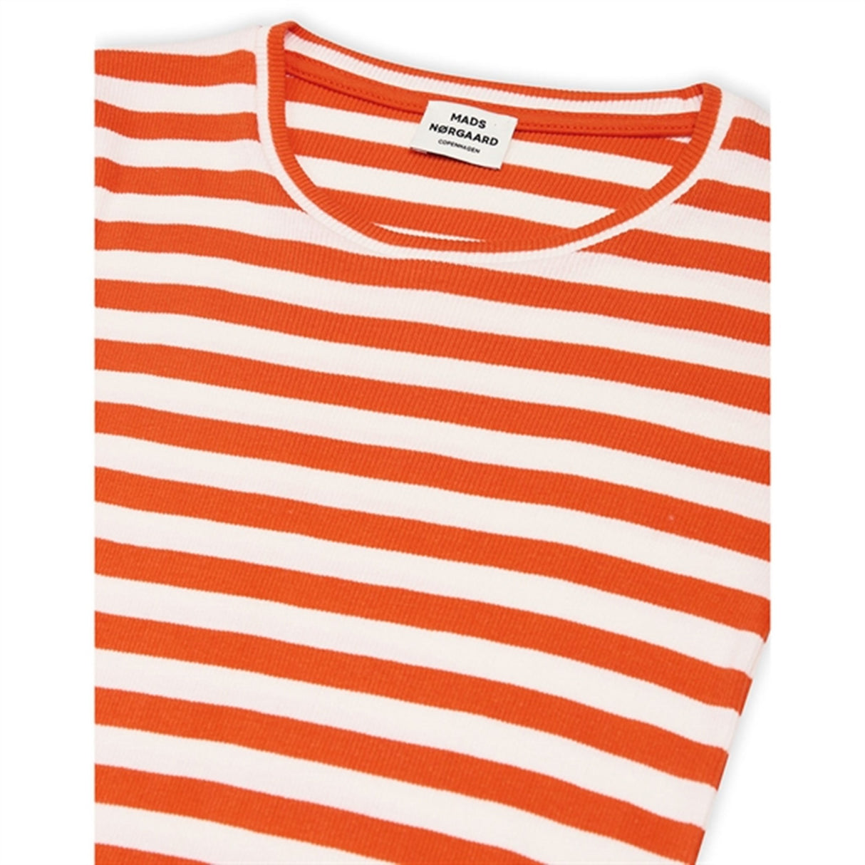 Mads Nørgaard 2x2 Cotton Stripe Talino Bluse Puffin's Bill/Cloud Dancer