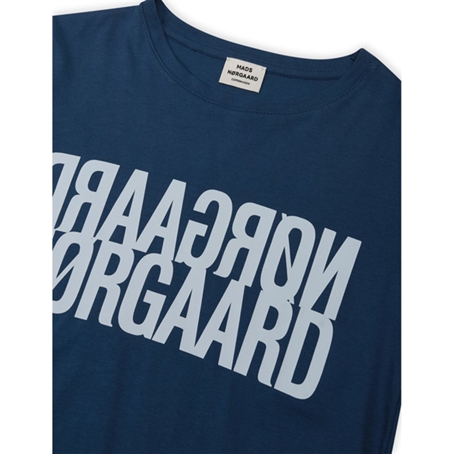 Mads Nørgaard Single Organic Tuvina T-Shirt Estate Blue