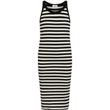 Mads Nørgaard 5x5 Classic Stripe Carnile Dress Black/Vanilla Ice