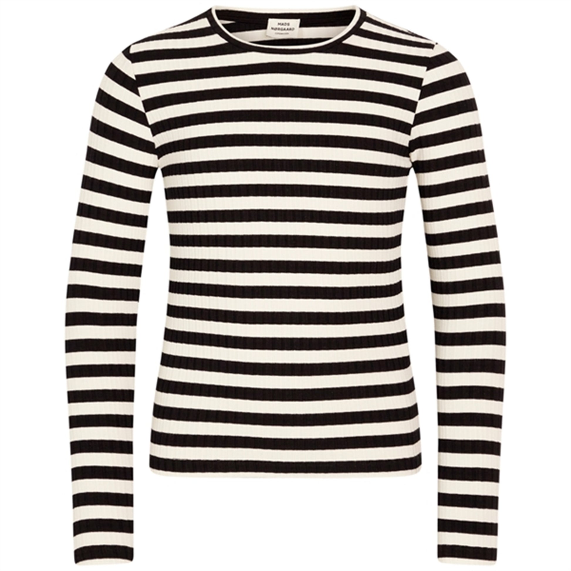 Mads Nørgaard 5x5 Classic Stripe Talika Blouse Black/Vanilla Ice