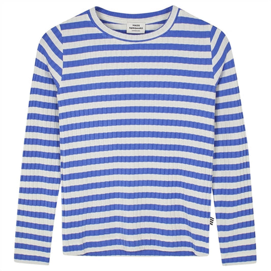 Mads Nørgaard Classic Stripe Talika Blouse Forever Blue/Vanilla Ice