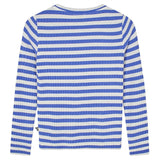 Mads Nørgaard Classic Stripe Talika Blouse Forever Blue/Vanilla Ice