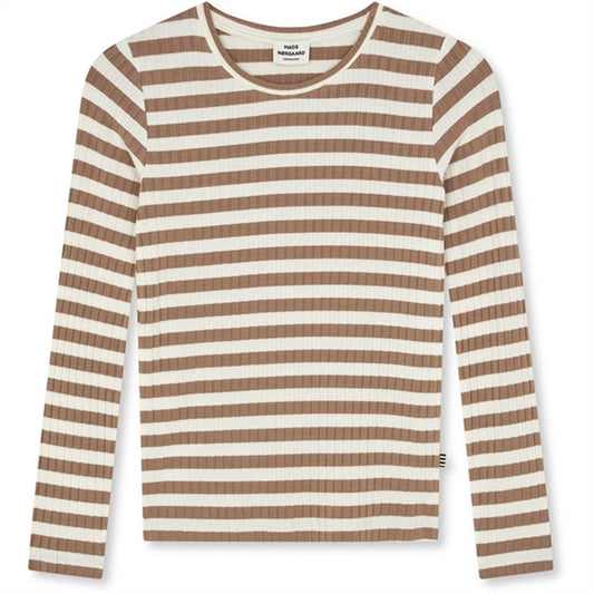 Mads Nørgaard Classic Stripe Talika Blouse Tiger's Eye/Vanilla Ice