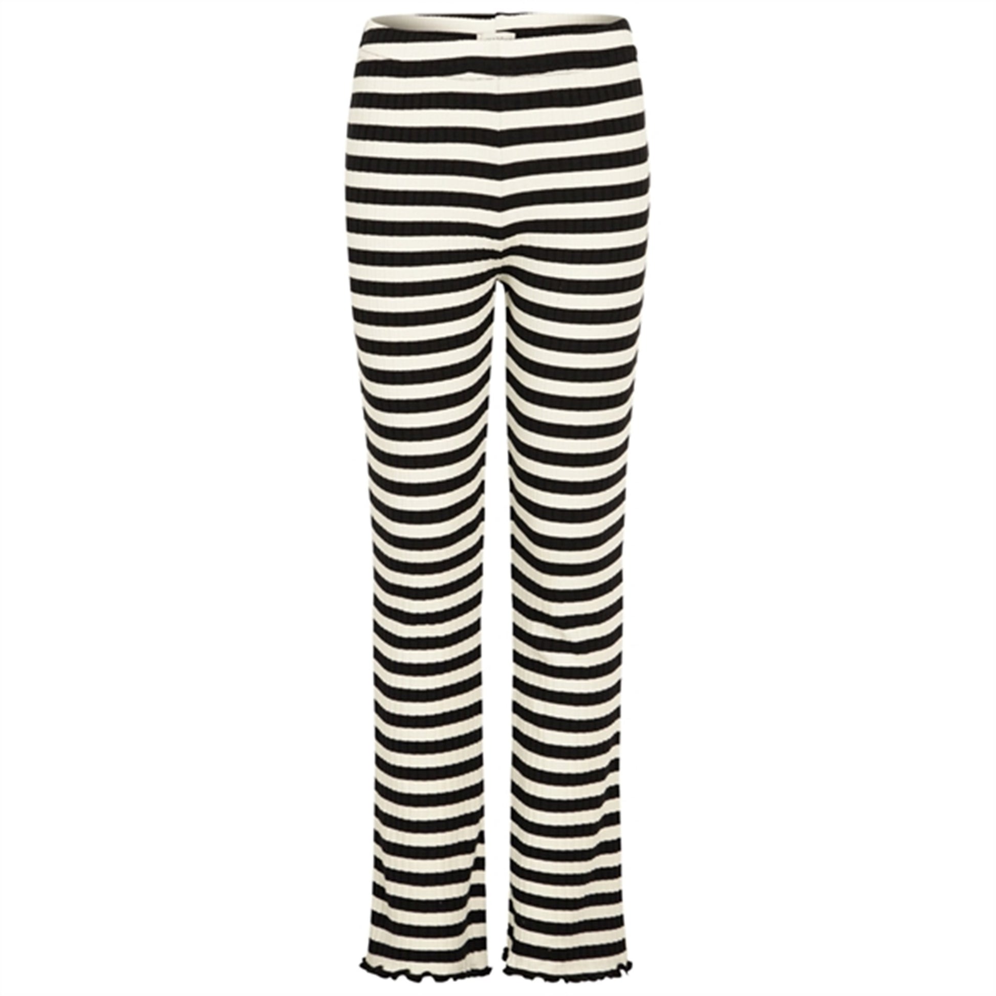 Mads Nørgaard 5x5 Classic Stripe Lala Leggings Black/Vanilla Ice