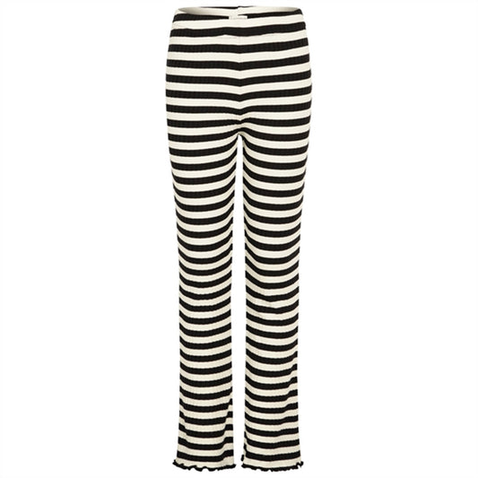 Mads Nørgaard 5x5 Classic Stripe Lala Leggings Black/Vanilla Ice