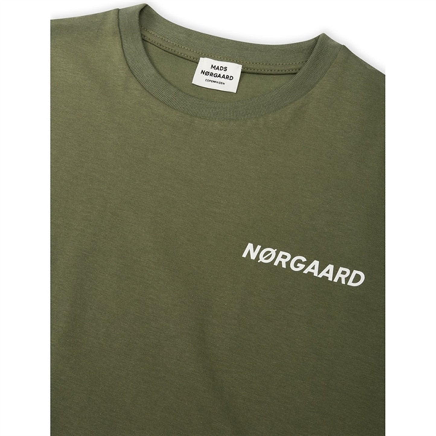 Mads Nørgaard Printed T-Shirt Thorlino T-Shirt Olivine