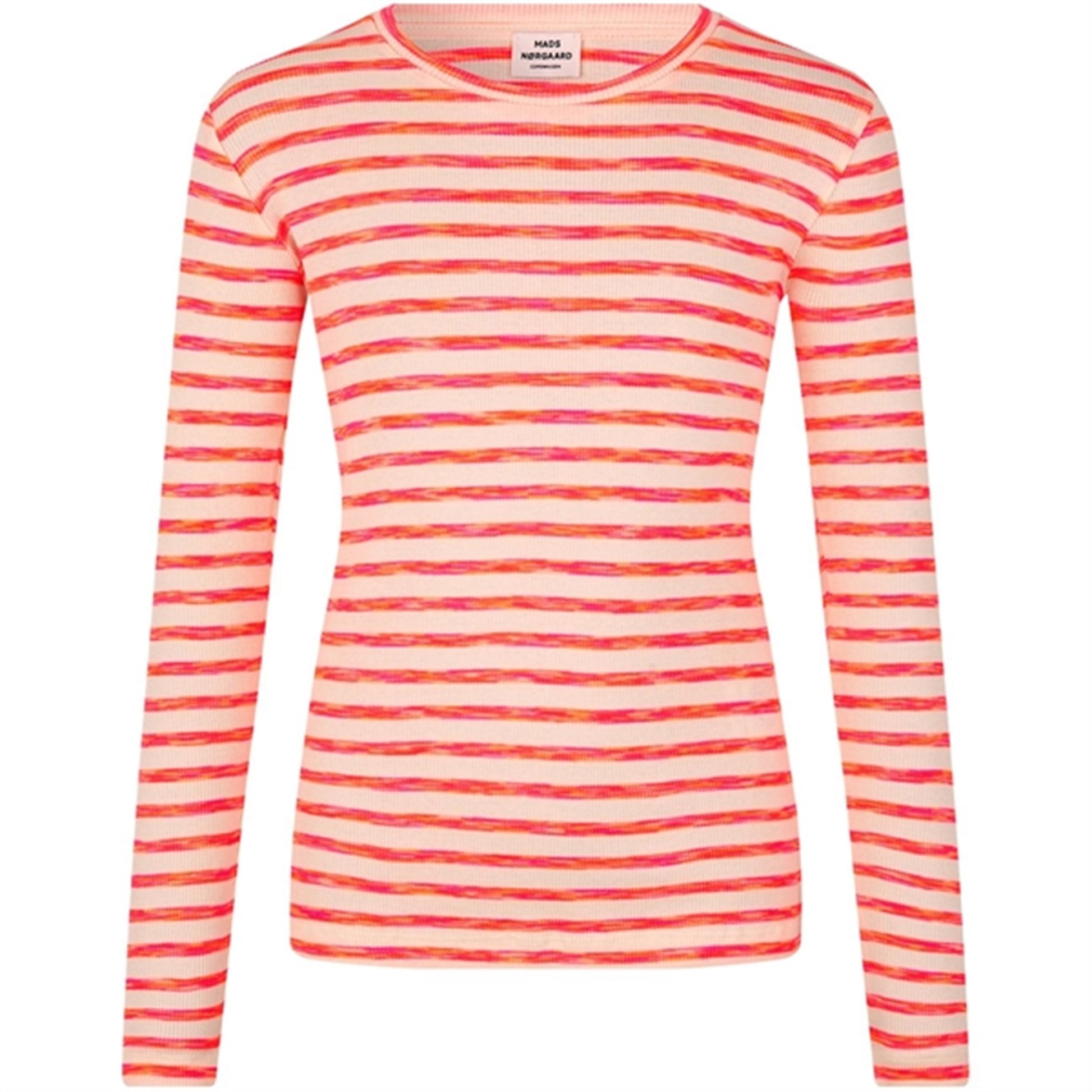 Mads Nørgaard 2x2 Cotton Stripe Talino Blouse Stripe/Diva Pink