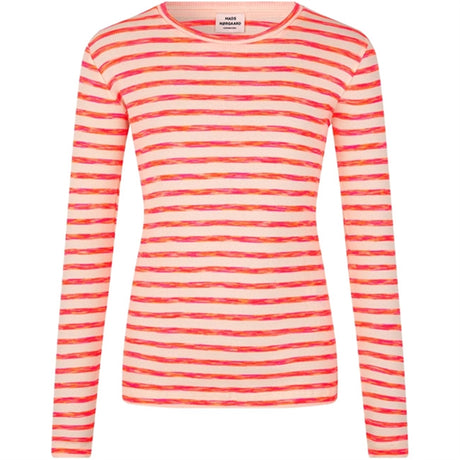 Mads Nørgaard 2x2 Cotton Stripe Talino Blouse Stripe/Diva Pink