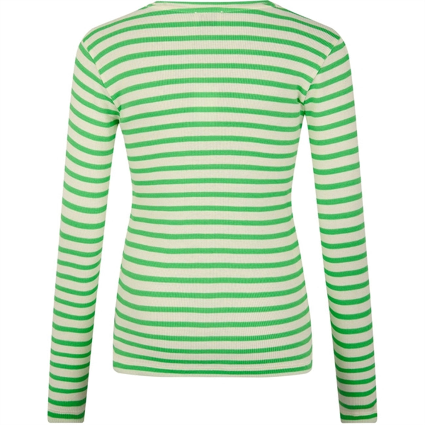 Mads Nørgaard 2x2 Cotton Stripe Talino Blouse Stripe/Poison Green