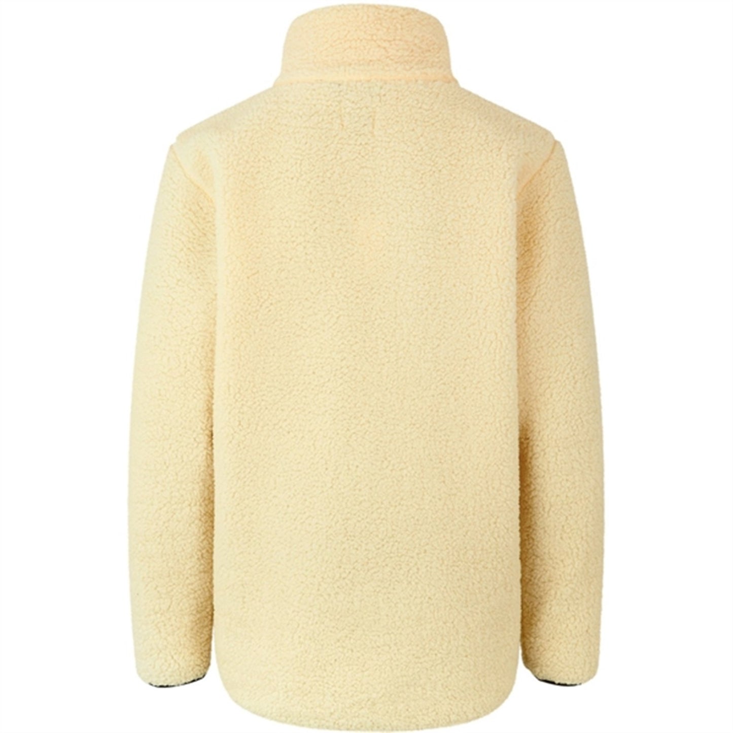 Mads Nørgaard Teddy Fleece Jeffo Fleece Jacket Vanilla Custard/Asphalt