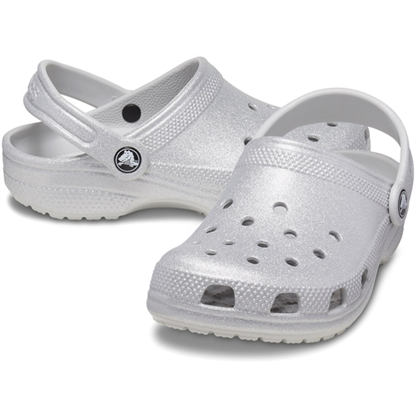 Crocs Classic Glitter Clog Silver Glitter