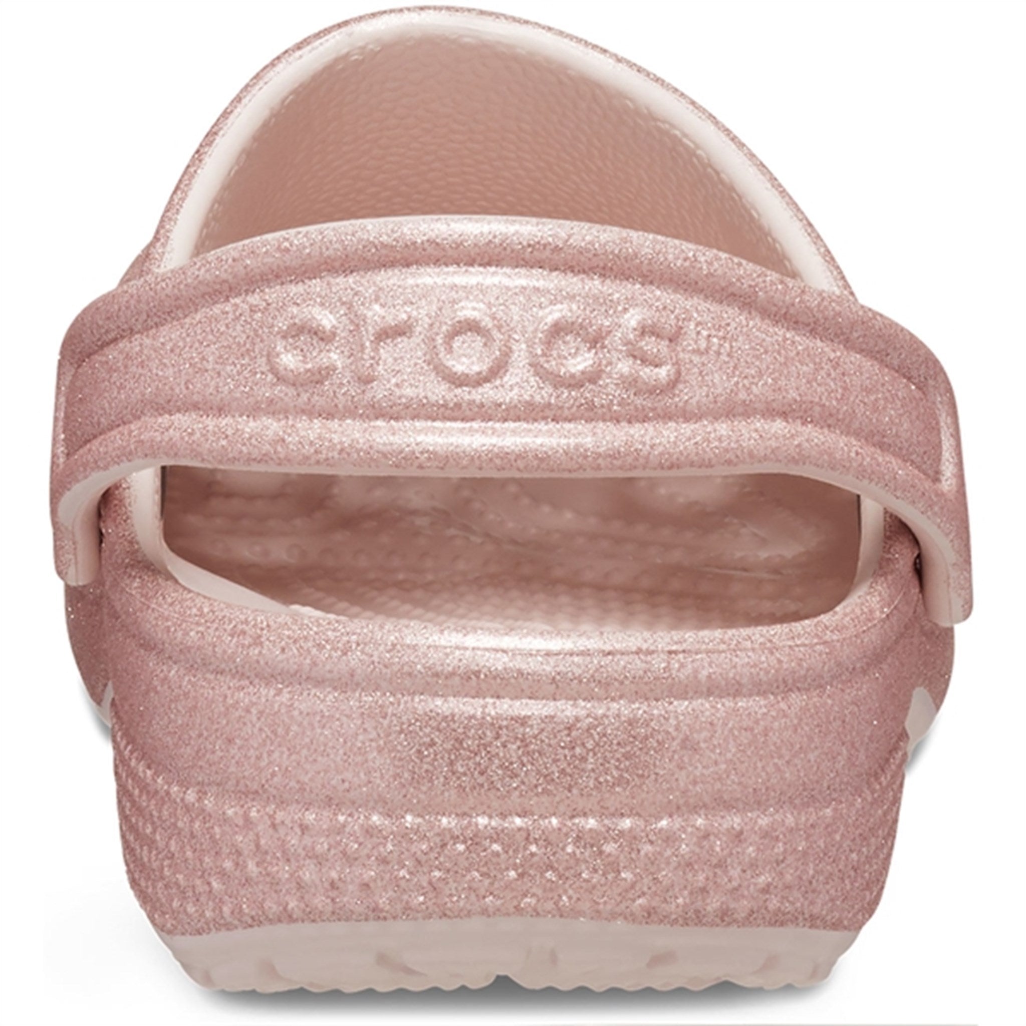 踏入舒适与时尚并存的世界，穿上 Crocs 经典闪闪发光凉鞋，石英色闪光 6