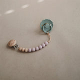 Mushie Pacifier Clips Eva Blush