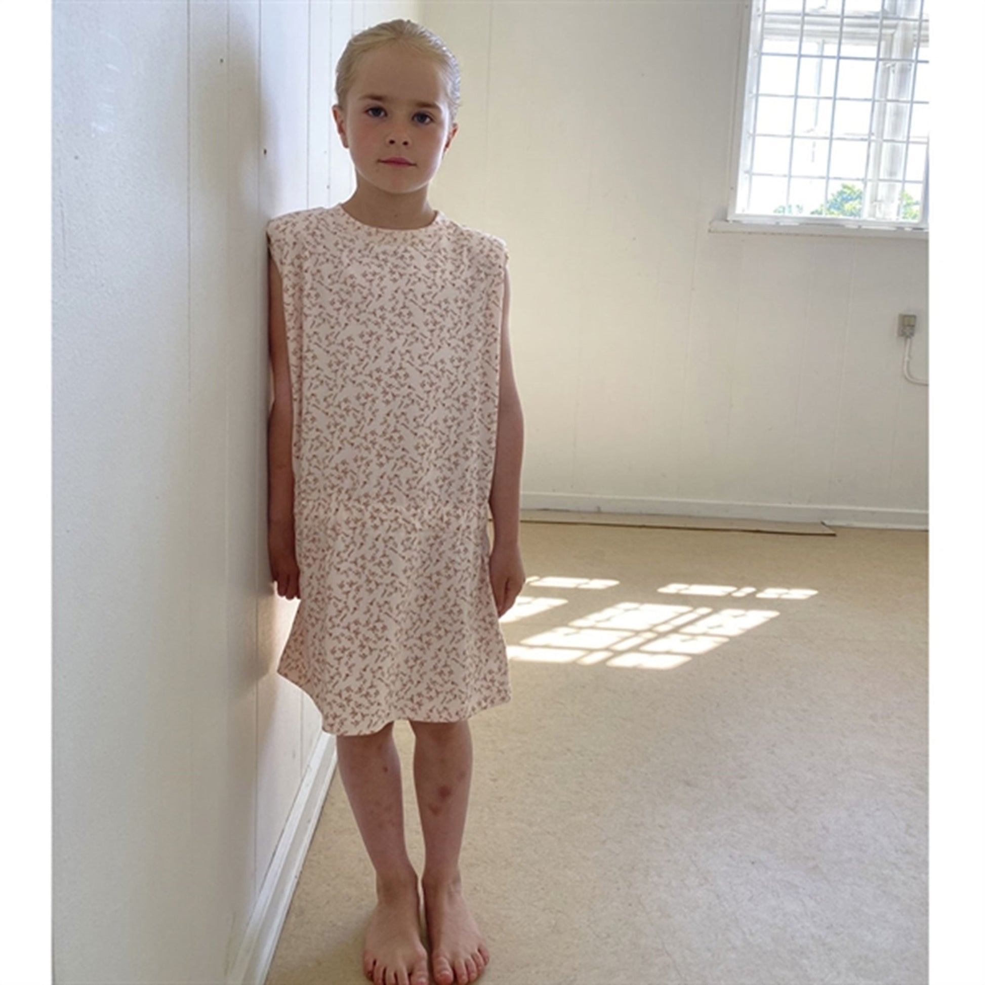 Gro Rose Cream Ally Summer Dress