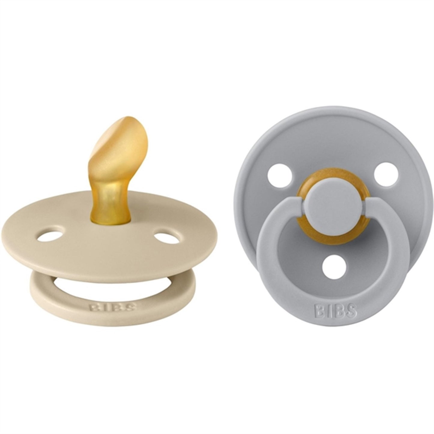 Bibs Colour Latex Anatomical Pacifier 2-pack Vanilla/Cloud