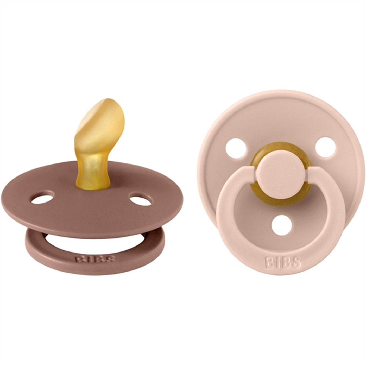 Bibs Colour Latex Anatomical Pacifier 2-pack Blush/Woodchuck