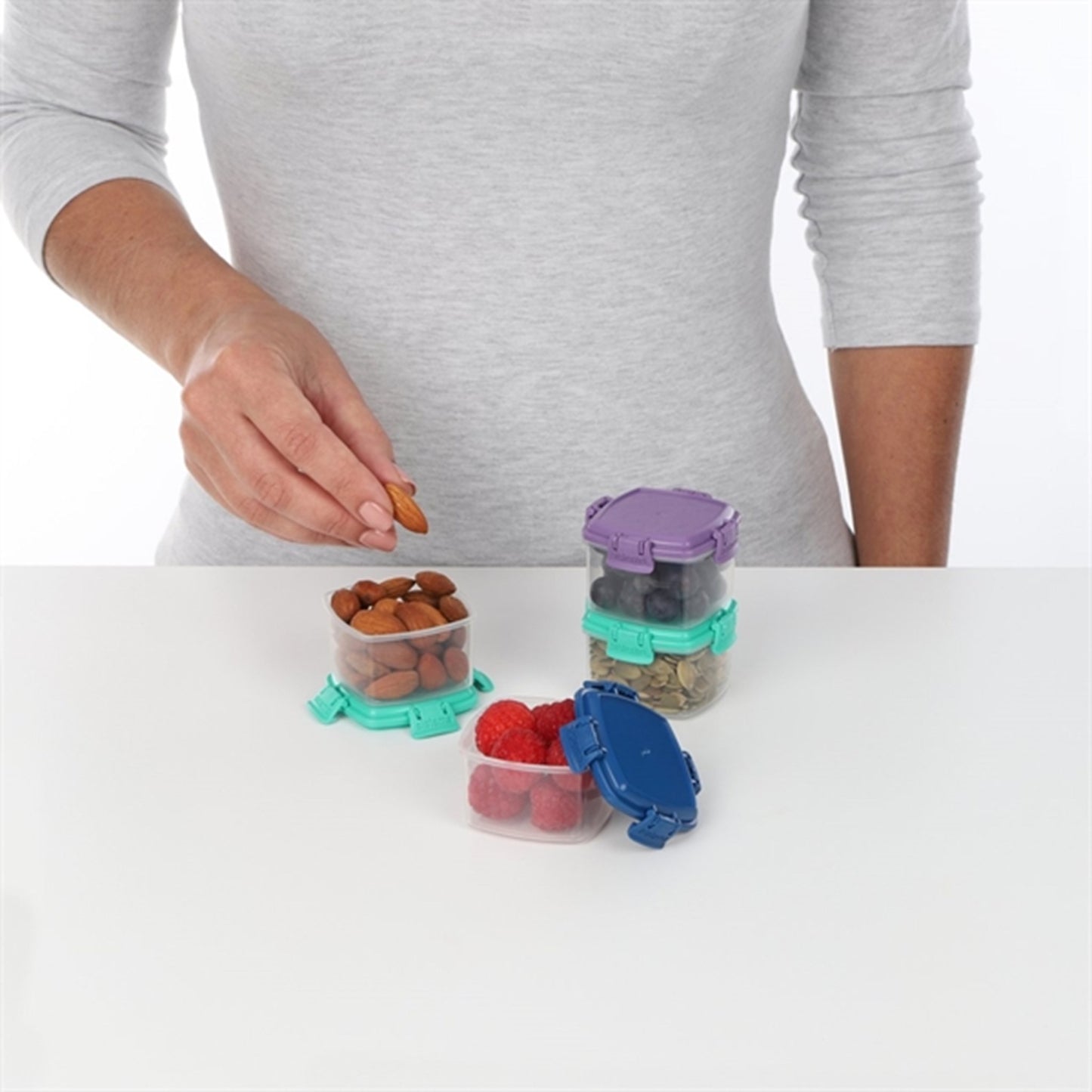 Sistema To Go Mini Knick Knack Food Storage 62 ml Mixed Pack 4-pack