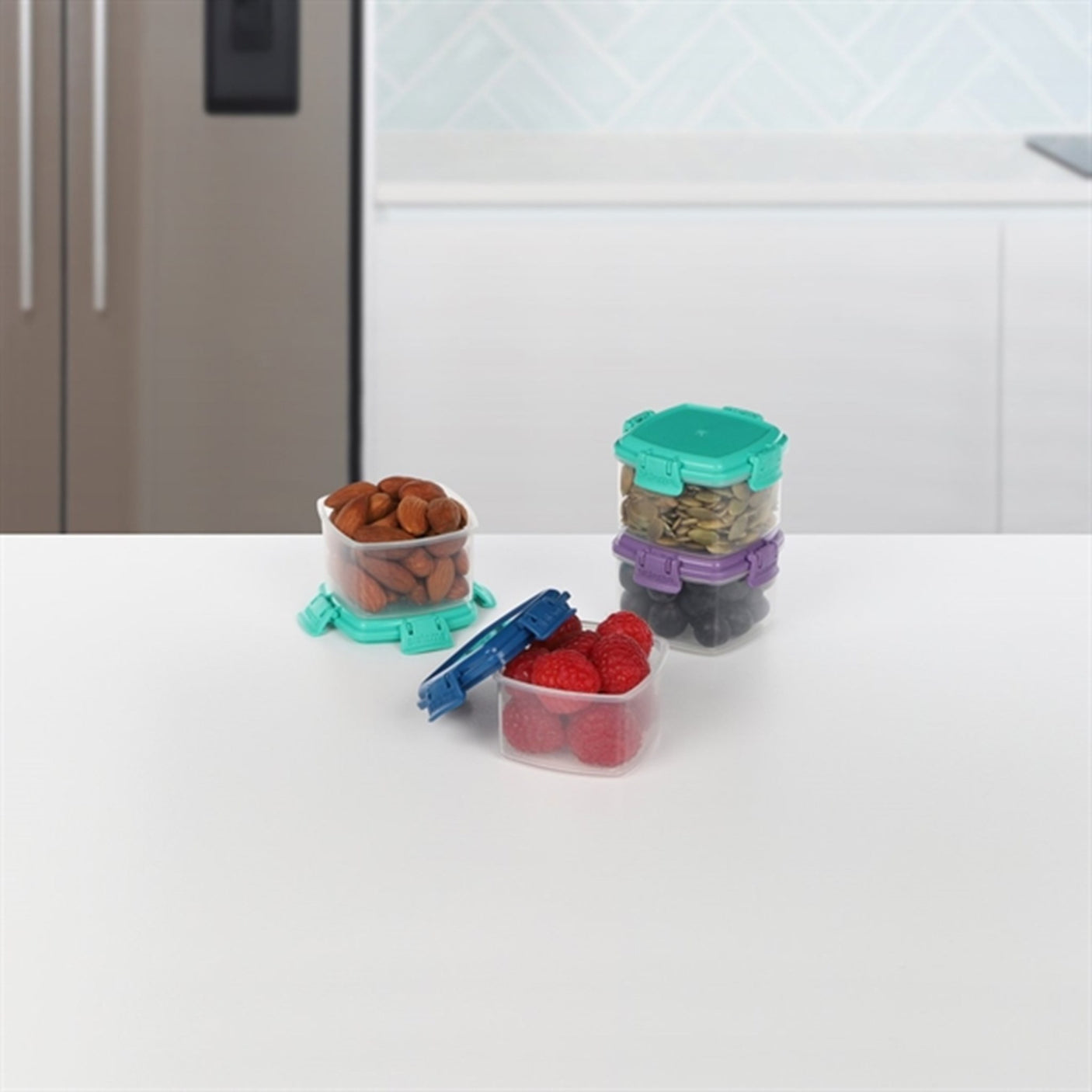 Sistema To Go Mini Knick Knack Food Storage 62 ml Mixed Pack 4-pack