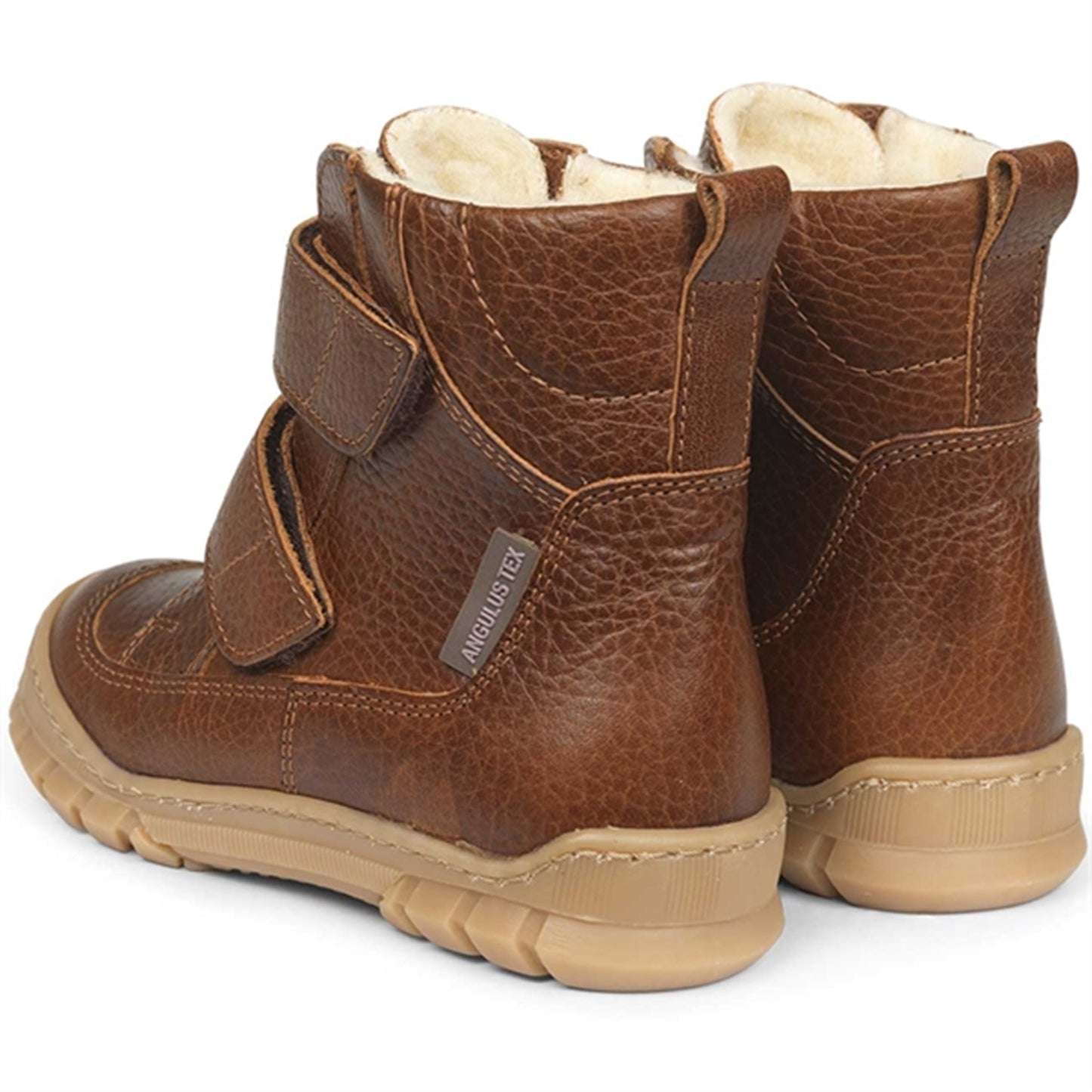 Angulus TEX Boots w. Velcro Cognac 2115-101-2509