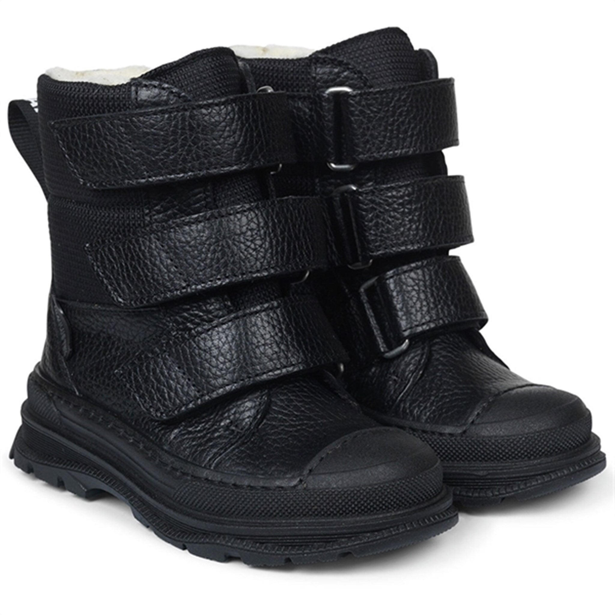 Angulus Tex-Boots w Velcro And Wool Lining Black
