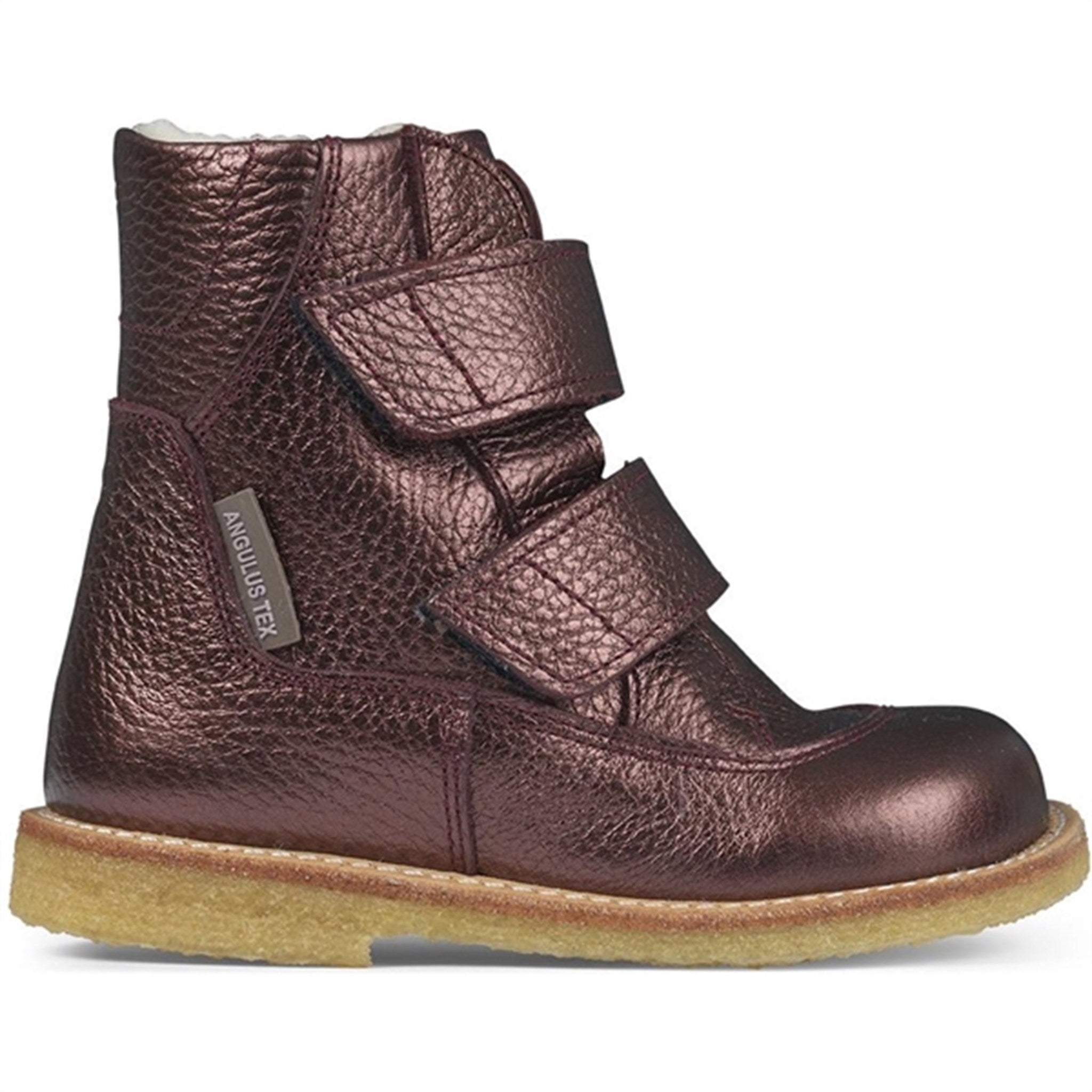 Angulus Tex-Boots With Velcro Bordeaux Shine 2