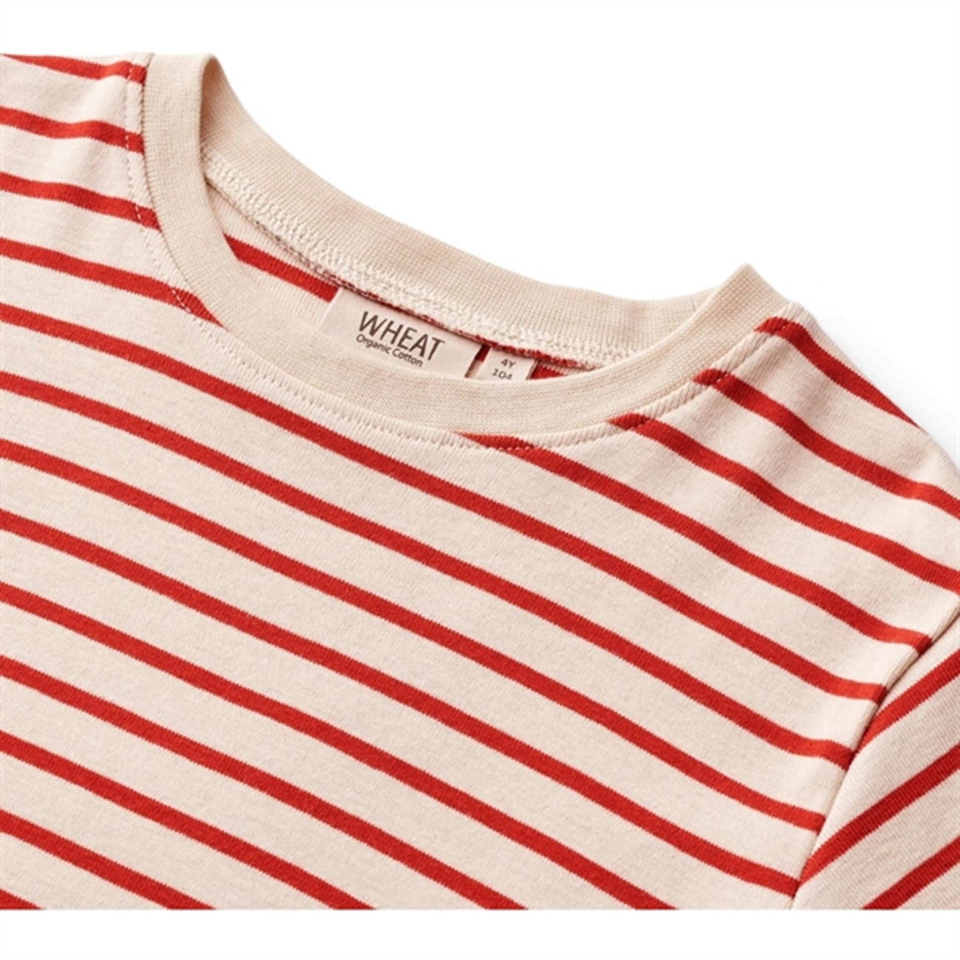 Wheat Red Stripe T-shirt Fabian