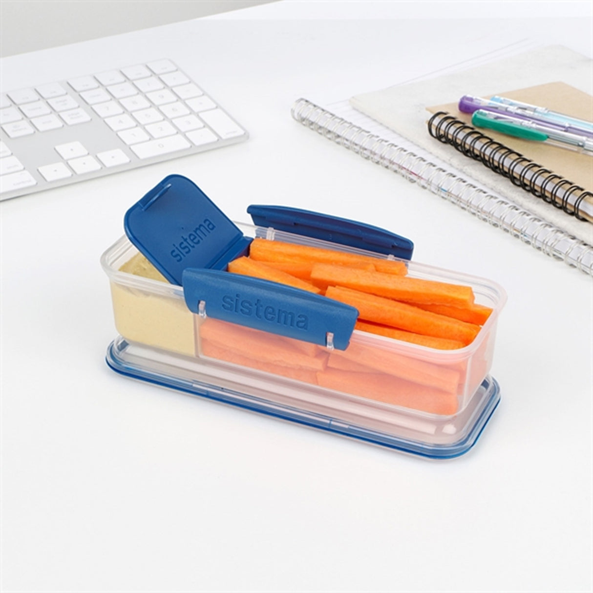 Sistema To Go Snack Attack Lunch Box 410 ml Ocean Blue