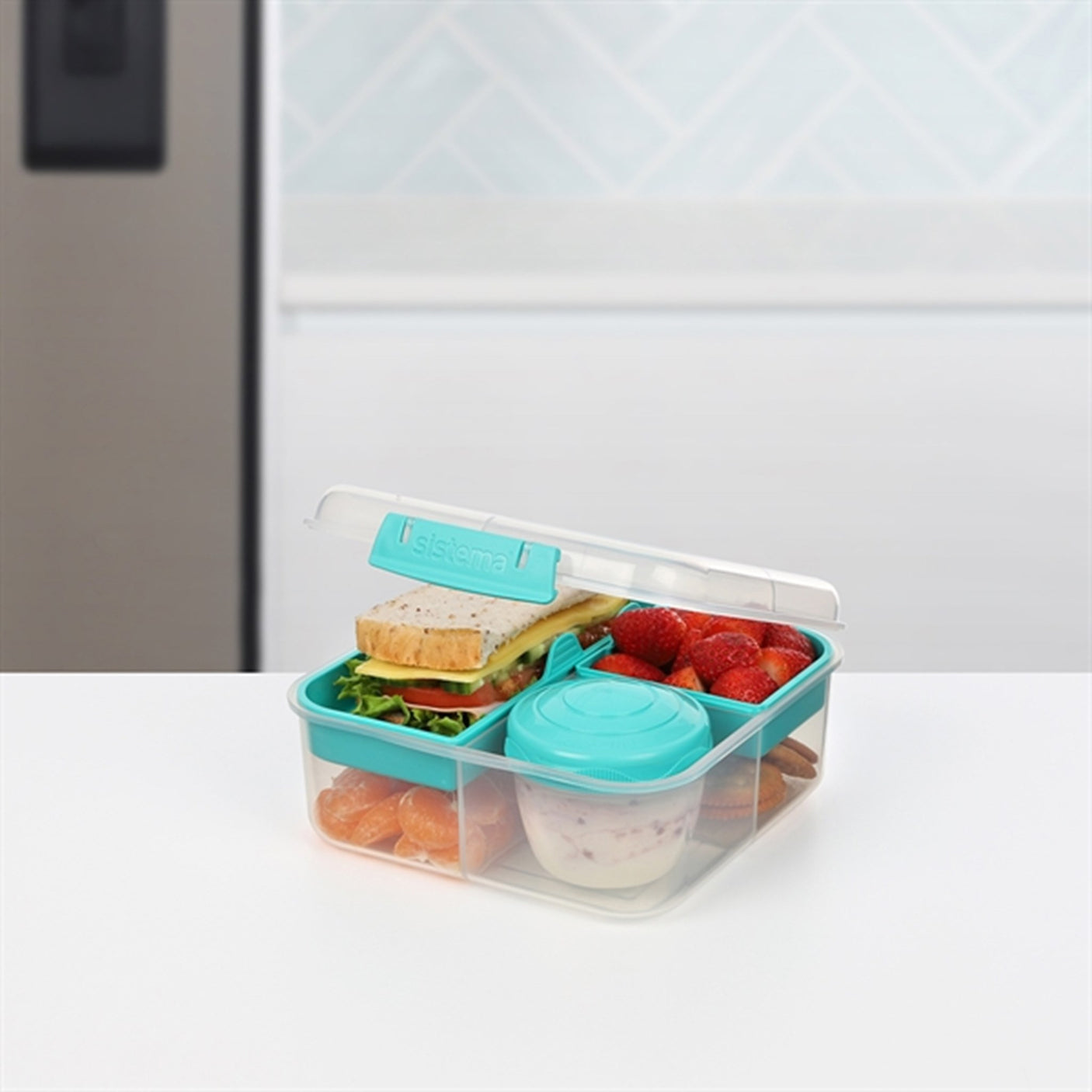 Sistema To Go Bento Cube Lunch Box 1,25 L Minty Teal